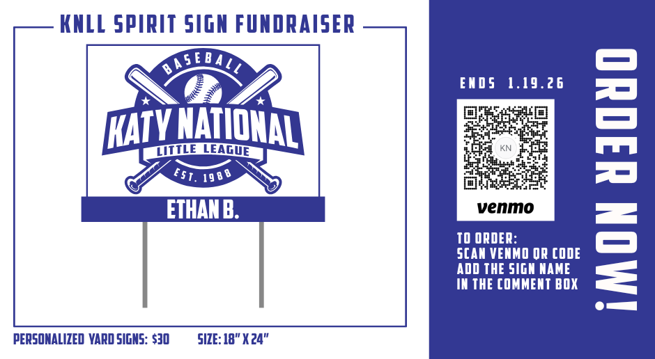 Yard Sign Fundraiser